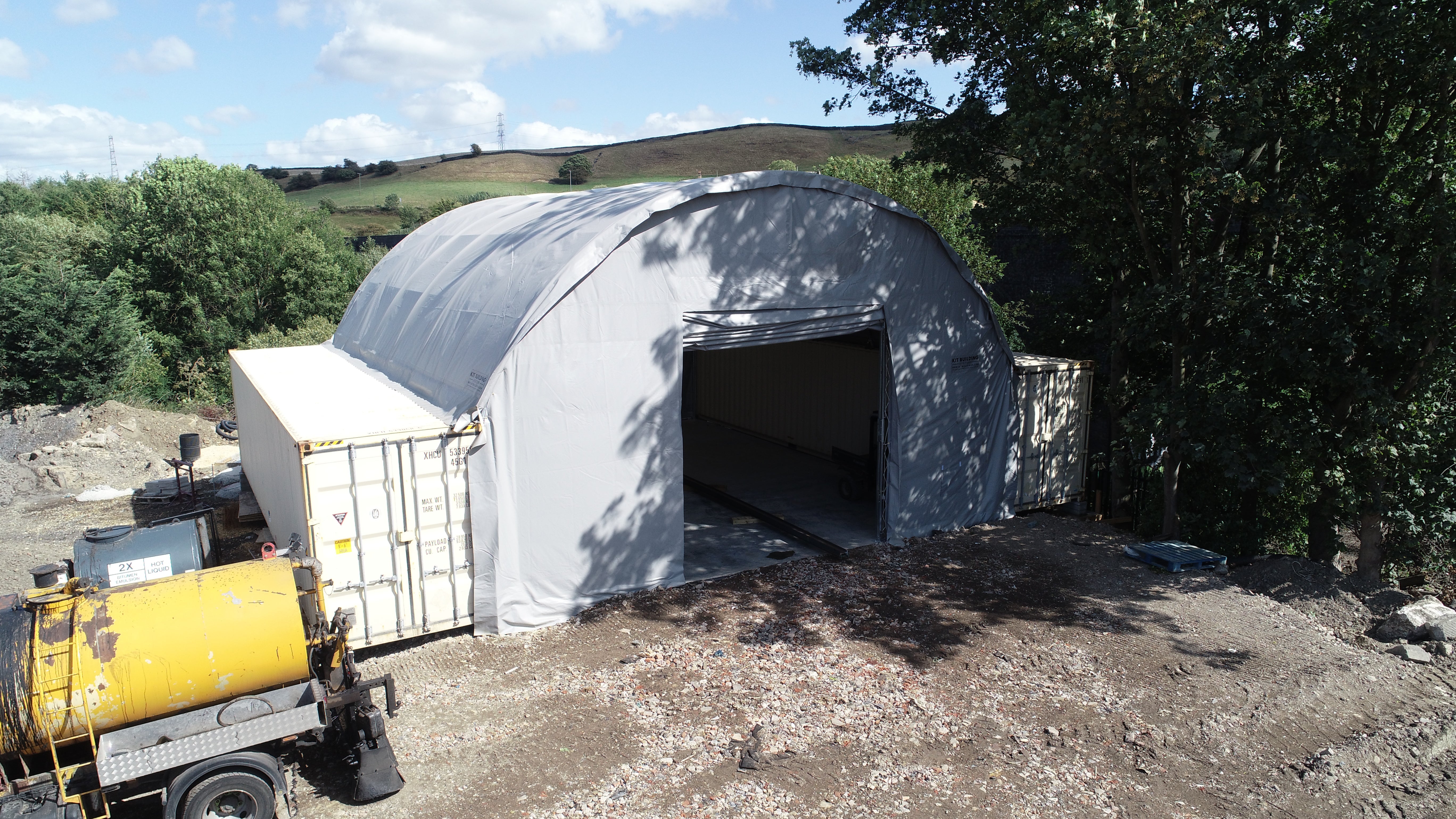 Container Canopies - 40ft x 40ft x 15ft (12m x 12m x 4.5m)