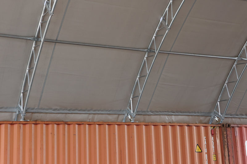 Καταφύγιο Δοχείου - 60ft x 40ft x 20ft (18.3m x 12m x 6m) Εγκατεστημένο στο Εσωτερικό των δοχείων