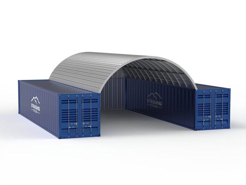 Steel Container Canopies - 20ft x 40ft x 6.5ft (6m x 12m x 2m)
