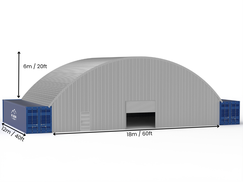 Στέγαστρα Δοχείων από Χάλυβα - 60ft x 40ft x 20ft (18μ x 12μ x 6,1μ)