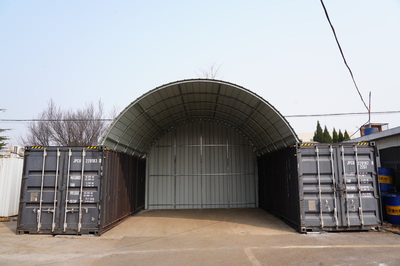 Steel Container Canopies - 20ft x 40ft x 6.5ft (6m x 12m x 2m)